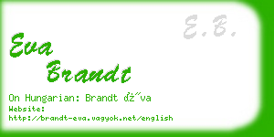 eva brandt business card